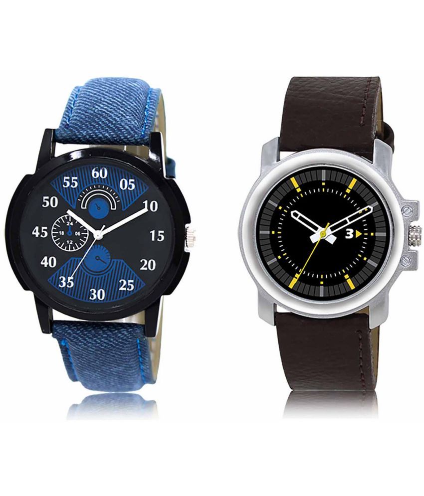     			Lorem - Analog Watch Watches Combo For Men and Boys ( Pack of 2 )