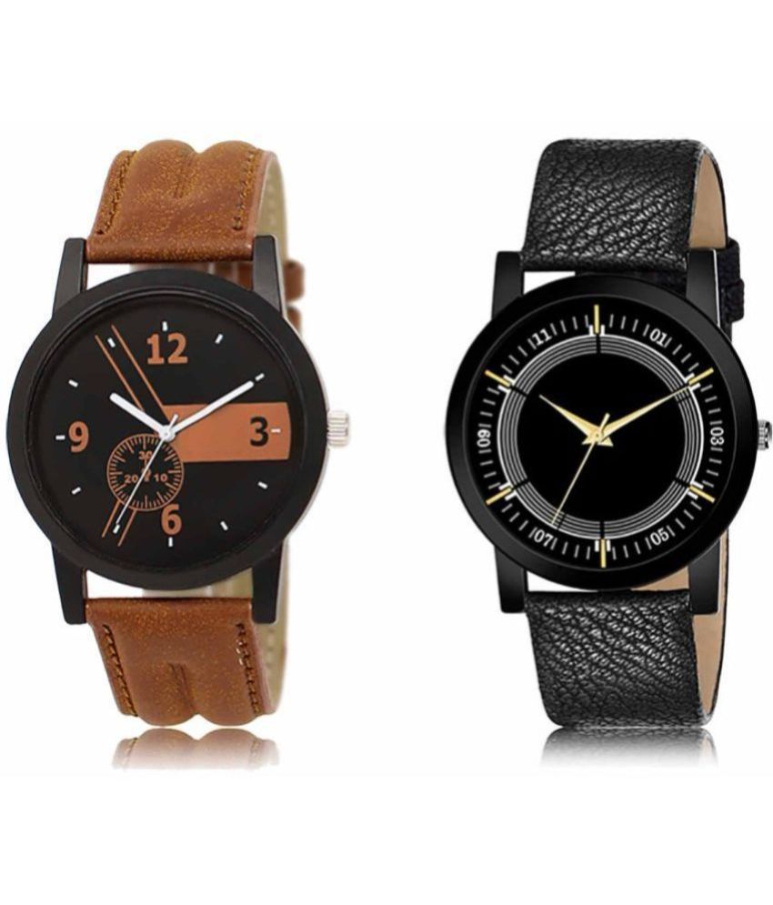     			Lorem - Analog Watch Watches Combo For Men and Boys ( Pack of 2 )