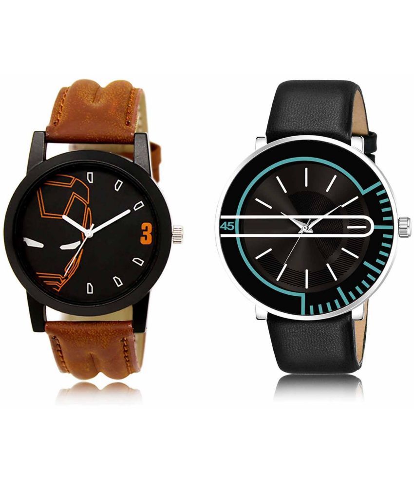     			Lorem - Analog Watch Watches Combo For Men and Boys ( Pack of 2 )