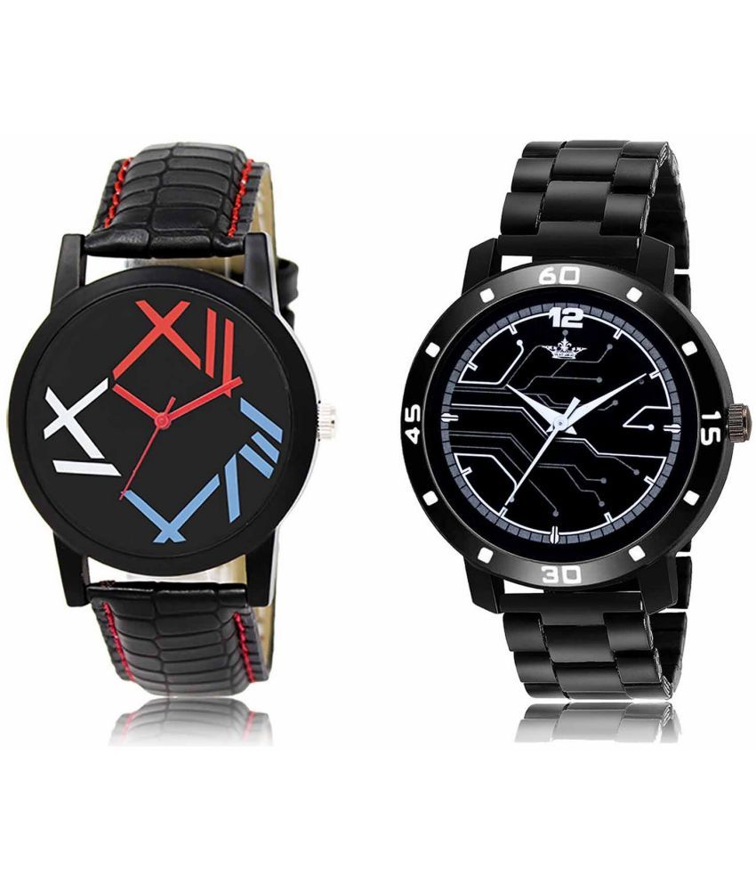     			Lorem - Analog Watch Watches Combo For Men and Boys ( Pack of 2 )