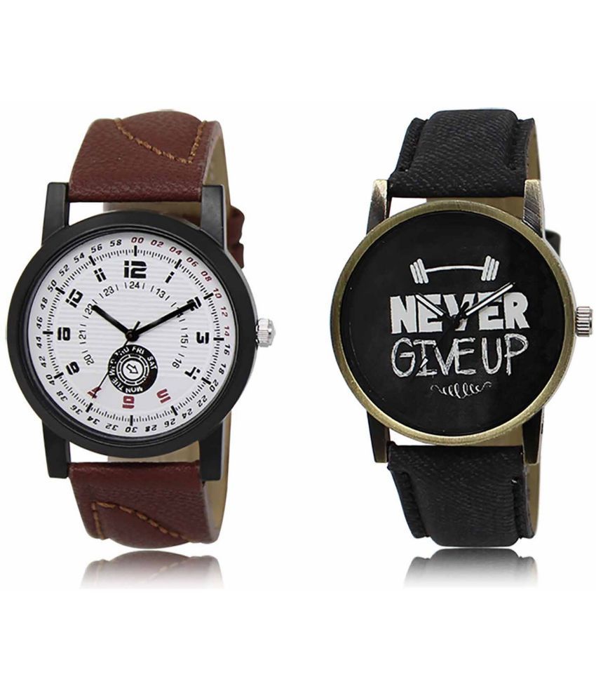     			Lorem - Analog Watch Watches Combo For Men and Boys ( Pack of 2 )