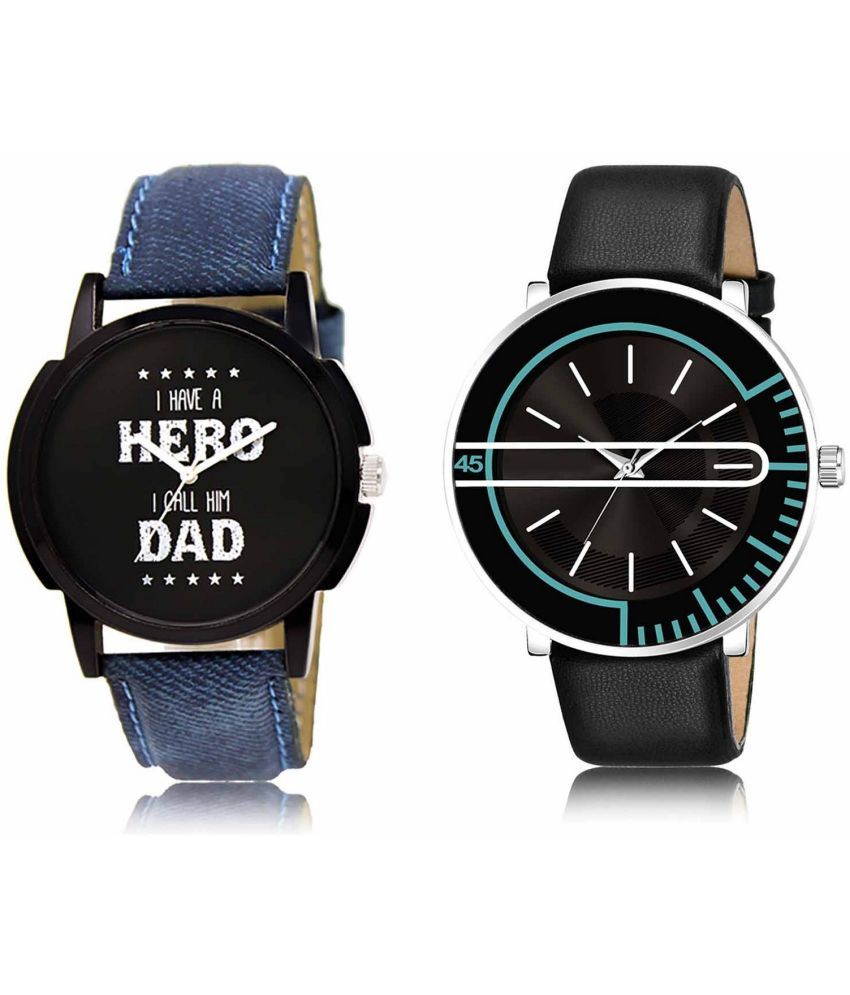     			Lorem - Analog Watch Watches Combo For Men and Boys ( Pack of 2 )