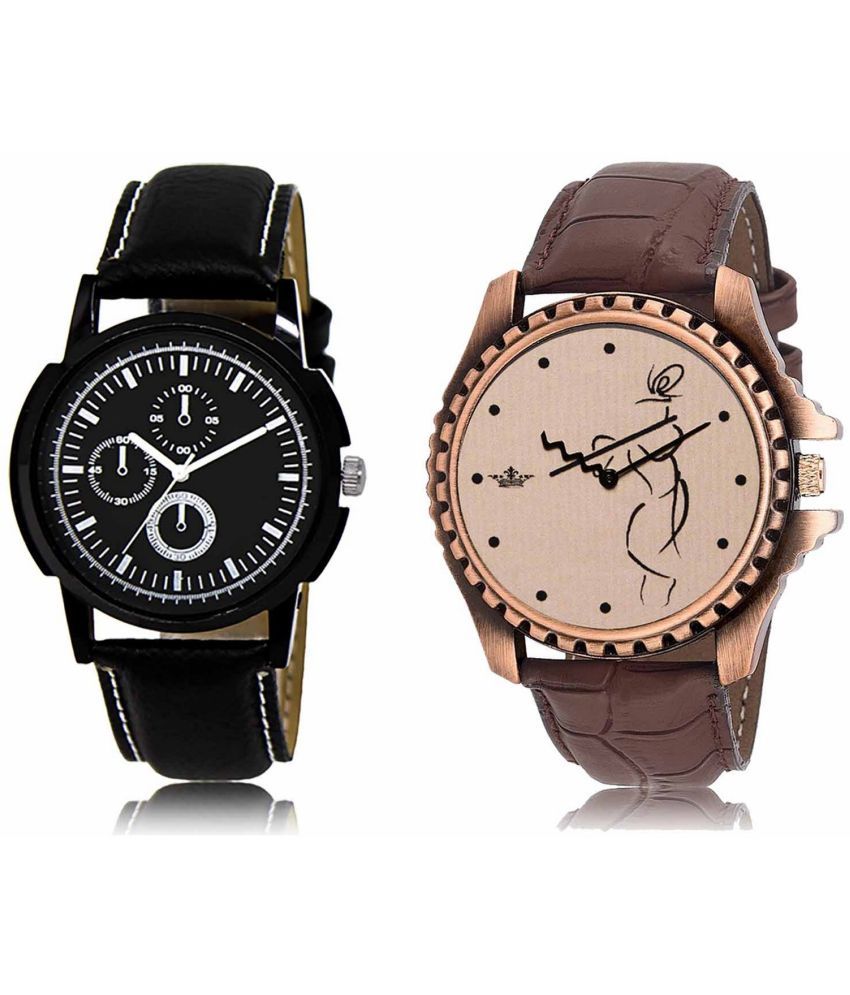     			Lorem - Analog Watch Watches Combo For Men and Boys ( Pack of 2 )