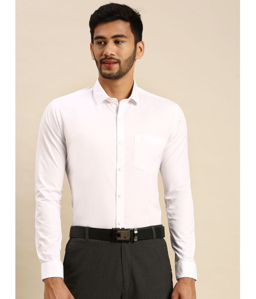     			Ramraj cotton Cotton Regular Fit Full Sleeves Men's Formal Shirt - White ( Pack of 1 )