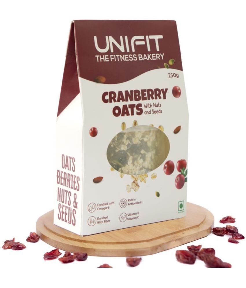     			UNIFIT Delicious Cranberry Oats Healthy Breakfast Oats 250 gm