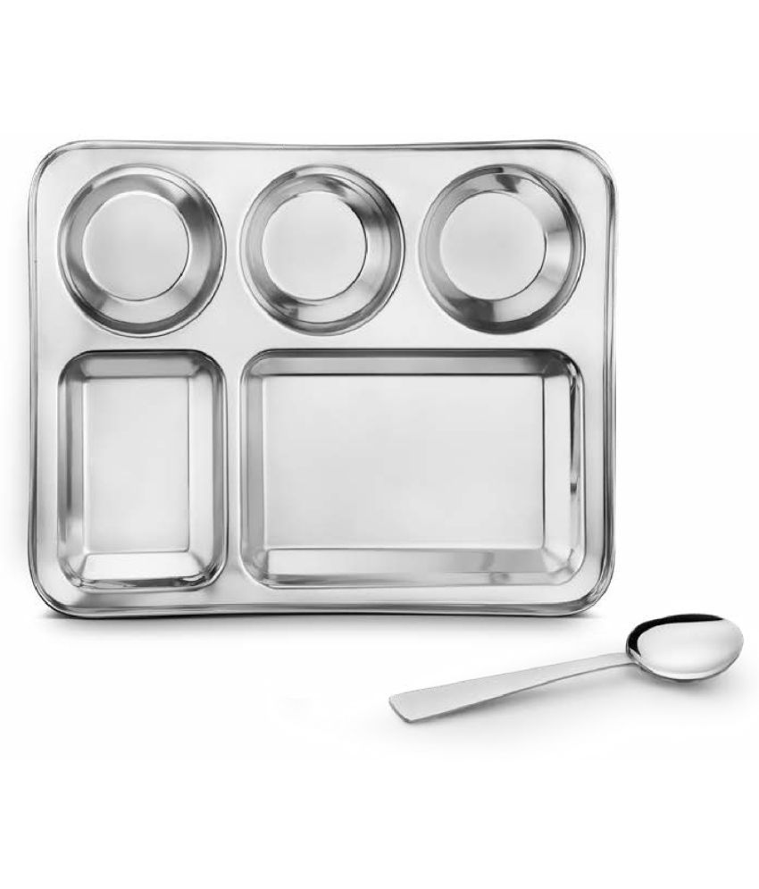     			Classic Essentials 1 Pcs Stainless Steel Silver Partition Plate