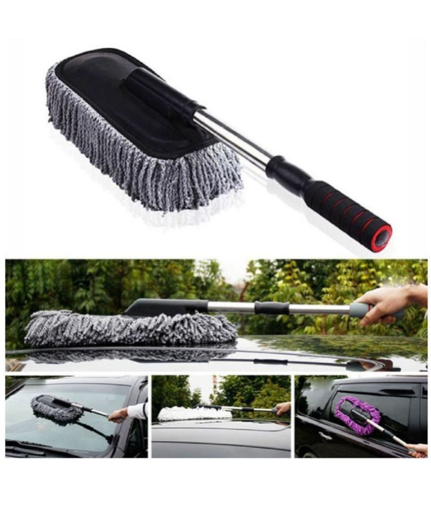     			DHSMART Car cleaning microfiber All Purpose Cleaner Wipes telescopic duster for car cleaning Automotive 1 no.s