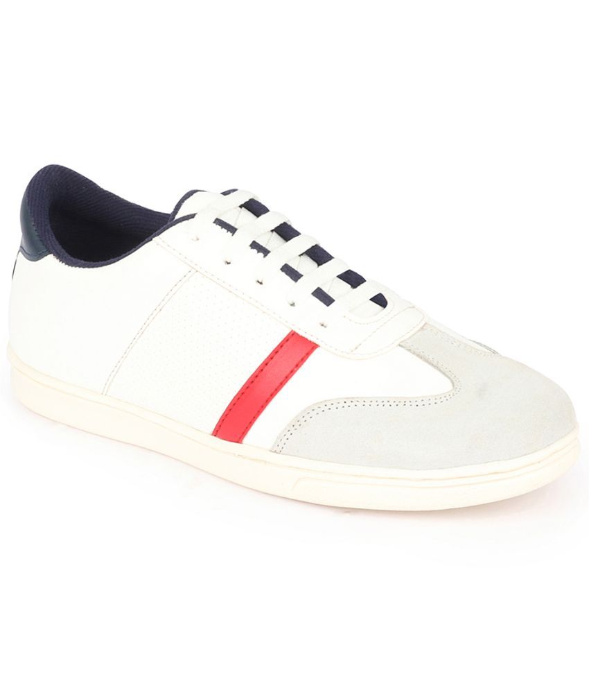     			Fausto Lace Up Sneakers Shoes White Men's Sneakers