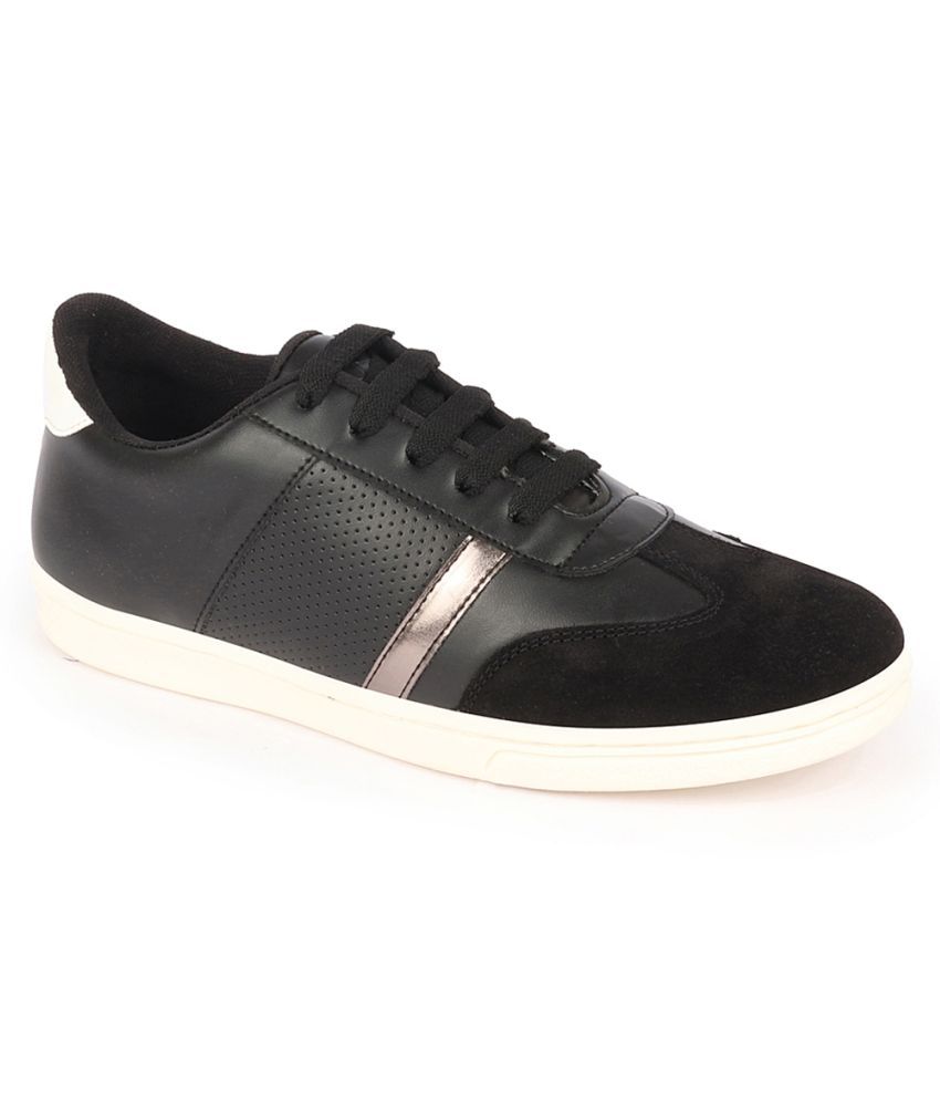     			Fausto Lace Up Sneakers Shoes Black Men's Sneakers