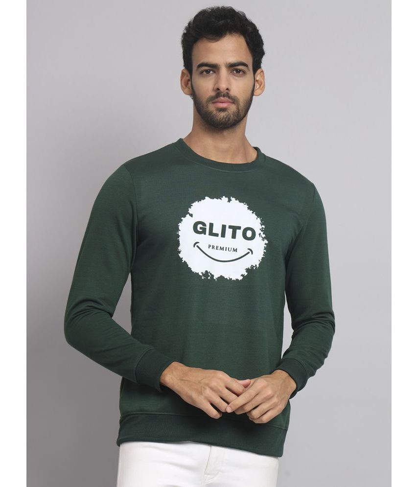     			Glito Fleece Round Neck Men's Sweatshirt - Mint Green ( Pack of 1 )