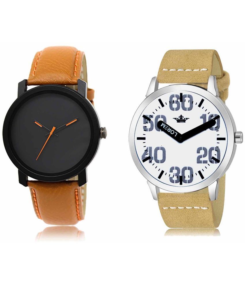     			Lorem - Analog Watch Watches Combo For Men and Boys ( Pack of 2 )