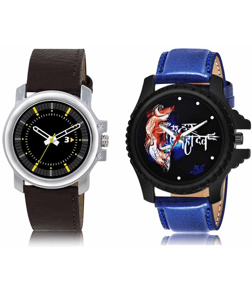     			Lorem - Analog Watch Watches Combo For Men and Boys ( Pack of 2 )