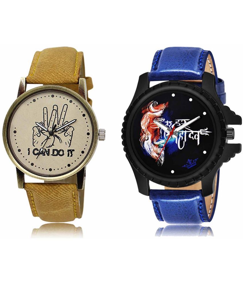     			Lorem - Analog Watch Watches Combo For Men and Boys ( Pack of 2 )