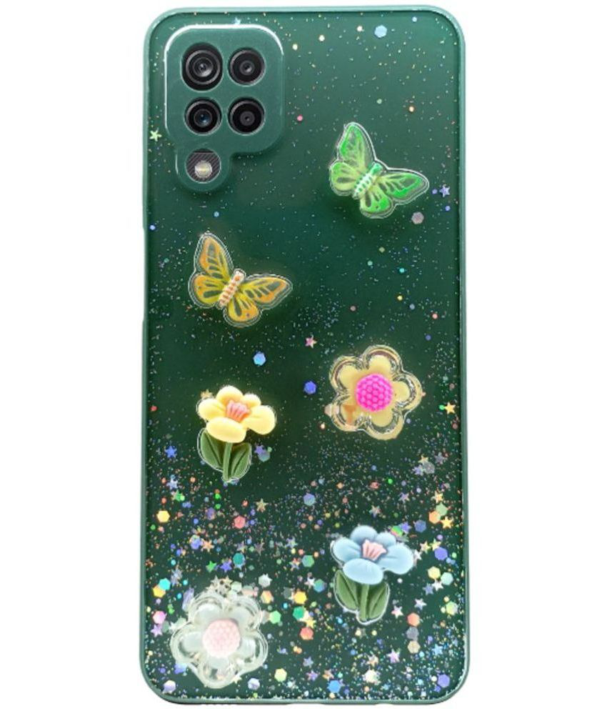     			NBOX - Multicolor Printed Back Cover Silicon Compatible For Samsung A12 ( Pack of 1 )