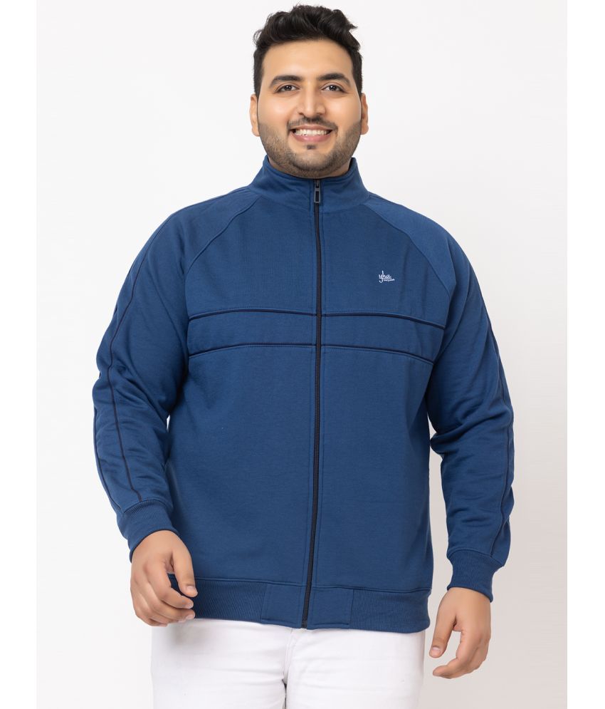     			YHA Fleece Men's Casual Jacket - Blue ( Pack of 1 )