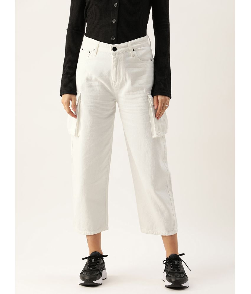     			Bene Kleed - White Cotton Regular Fit Women's Jeans ( Pack of 1 )