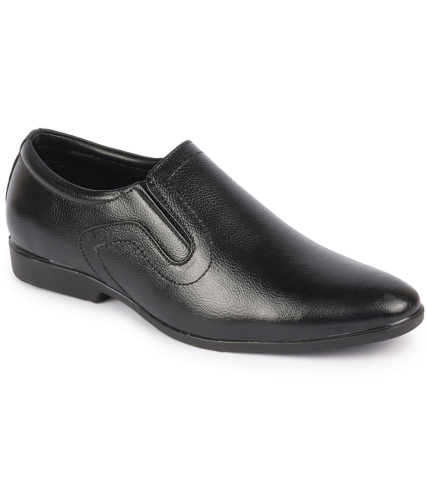     			Fausto - Black Men's Slip On Formal Shoes