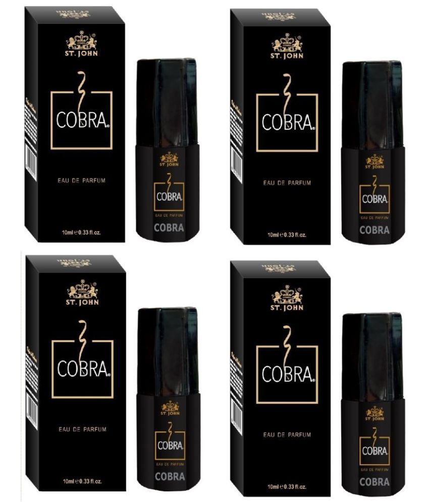     			St. John - Cobra Classic 10ml Long lasting Eau De Parfum (EDP) For Men,Women 10ml ( Pack of 4 )