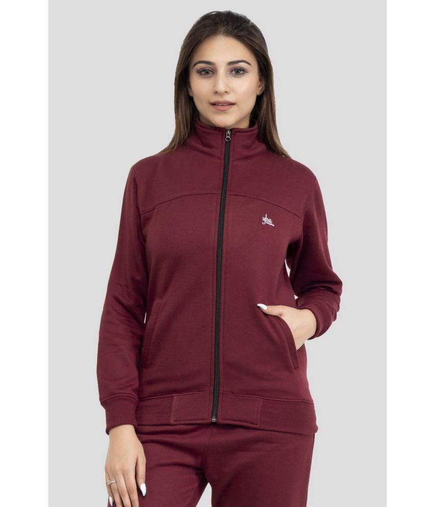     			YHA Fleece Women's Zippered Sweatshirt ( Maroon )