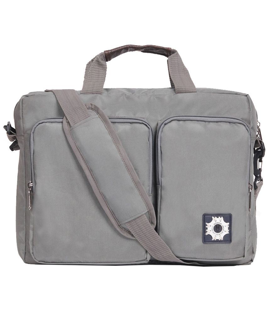     			krishiv Grey Polyester Office Bag
