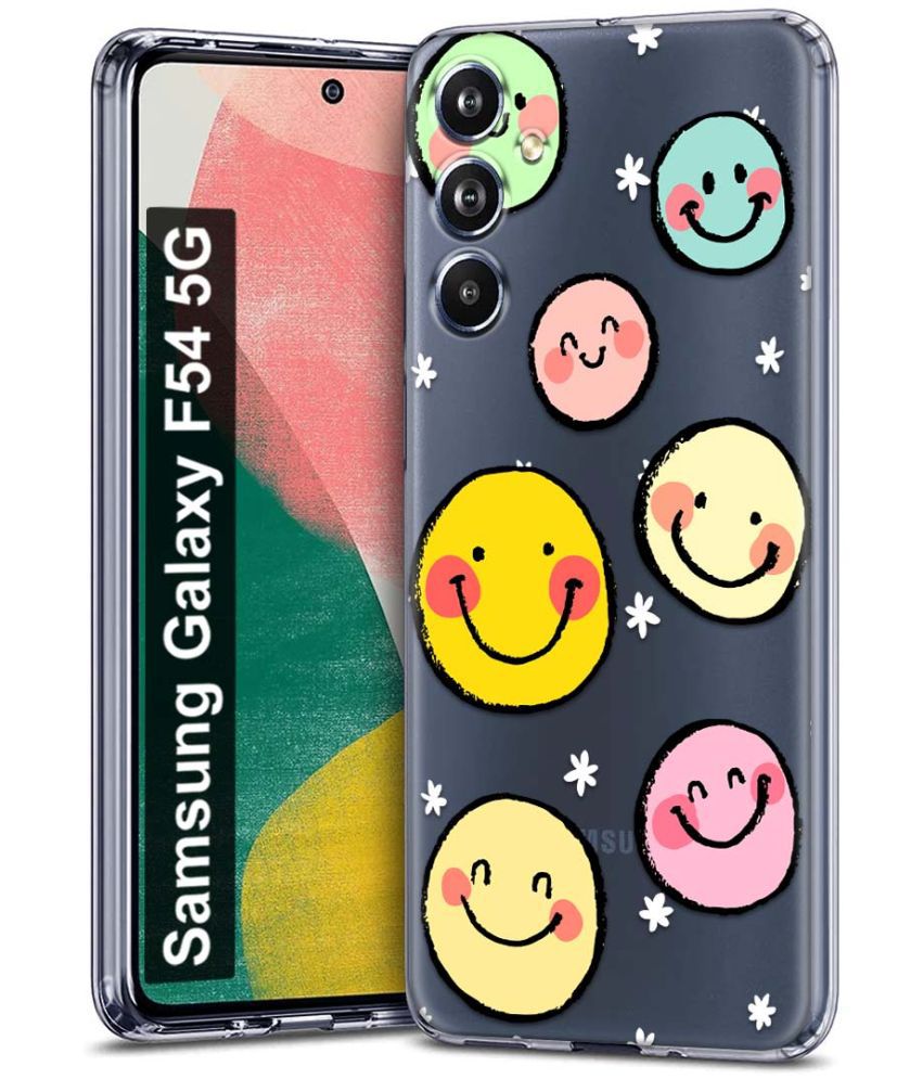     			NBOX - Multicolor Printed Back Cover Silicon Compatible For Samsung Galaxy F54 5G ( Pack of 1 )