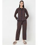 Smarty Pants - Brown Cotton Women's Nightwear Nightsuit Sets ( Pack of 1 )