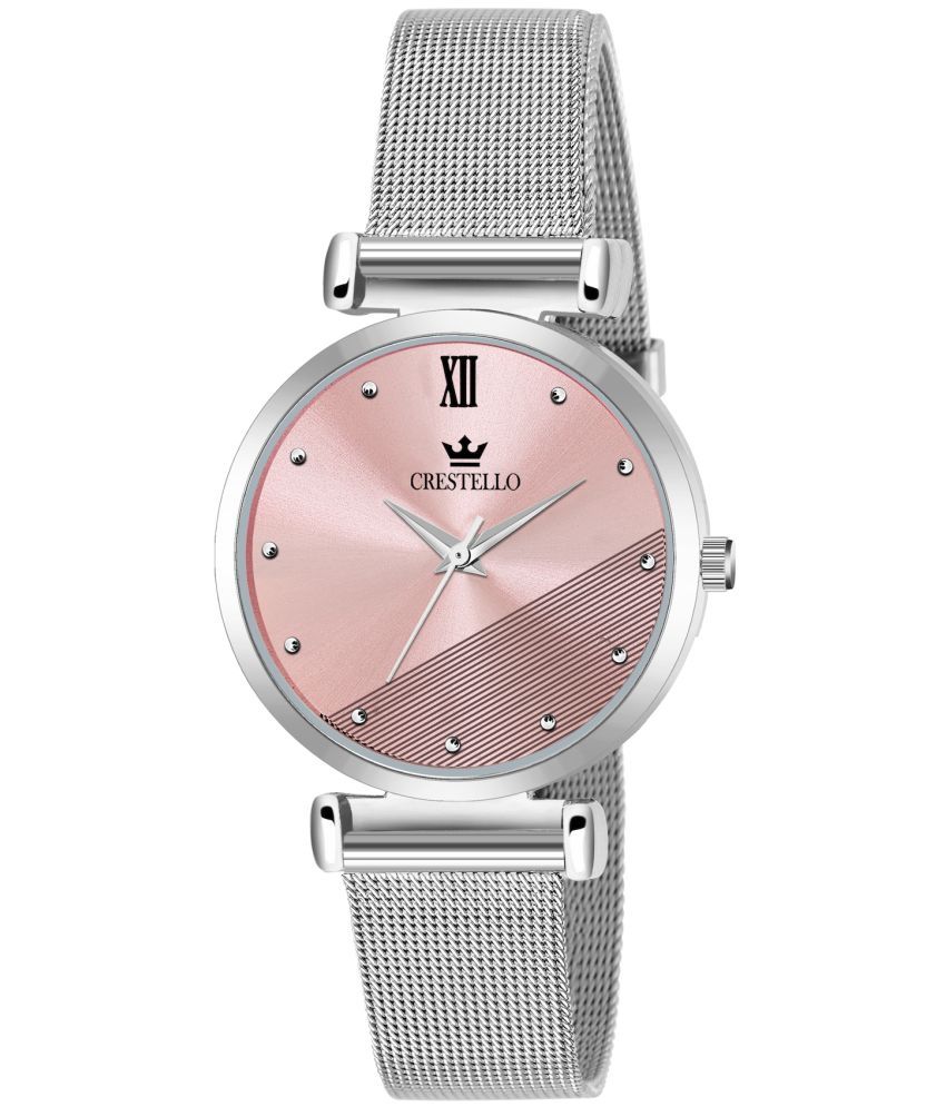     			Crestello - Silver Metal Analog Womens Watch