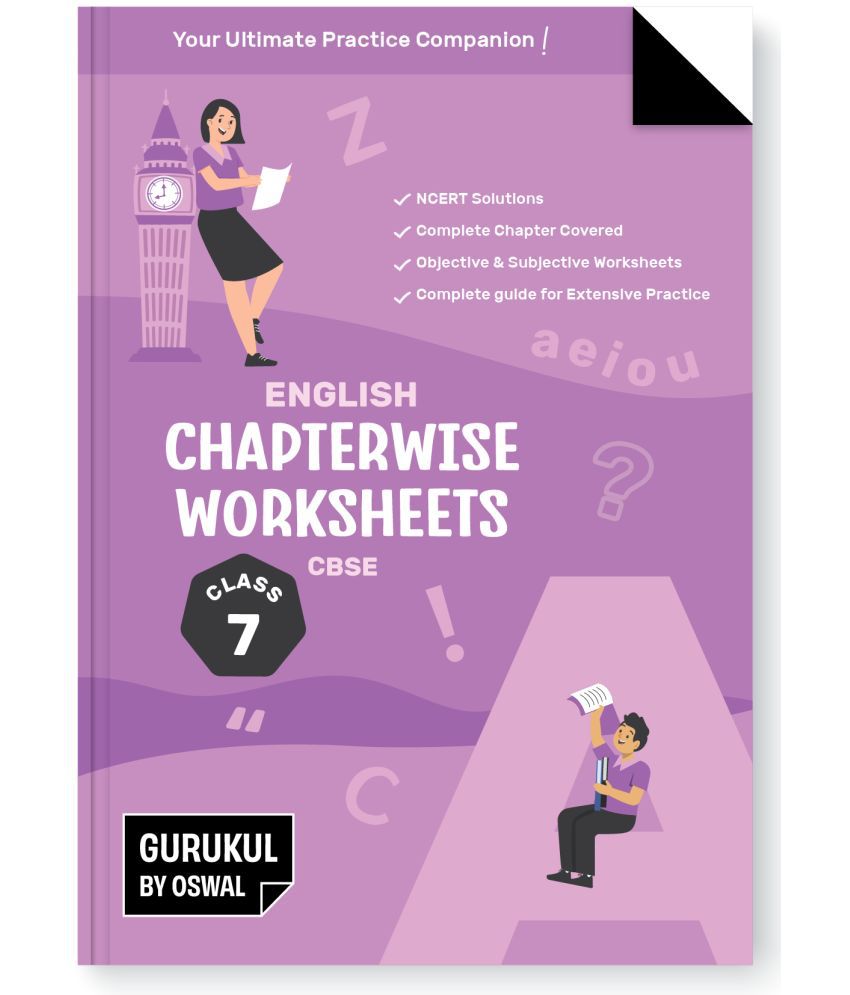     			Gurukul English Chapterwise Worksheets for CBSE Class 7 Exam 2024- NCERT Solutions, Objective & Subjective Questions, Latest Syllabus Covered