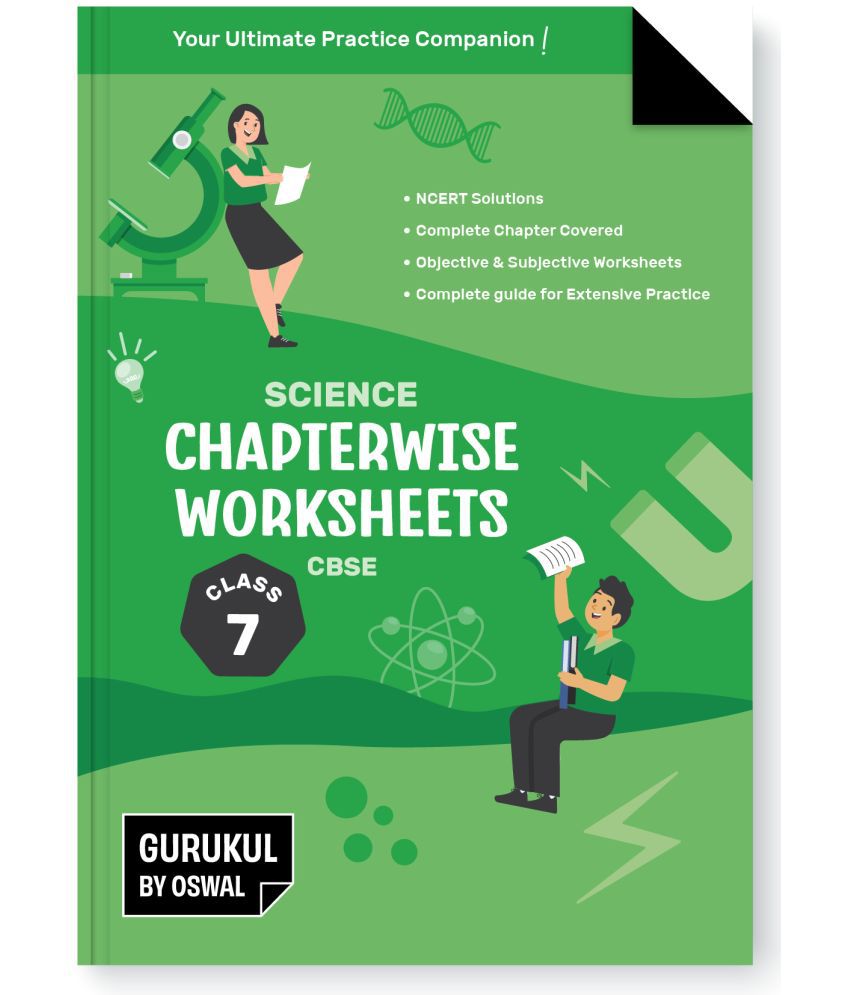     			Gurukul Science Chapterwise Worksheets for CBSE Class 7 Exam 2024- NCERT Solutions, Objective & Subjective Questions, Latest Syllabus Covered