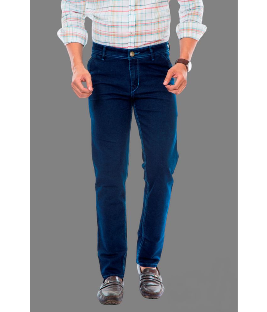     			MOUDLIN Slim Fit Basic Men's Jeans - Dark Blue ( Pack of 1 )