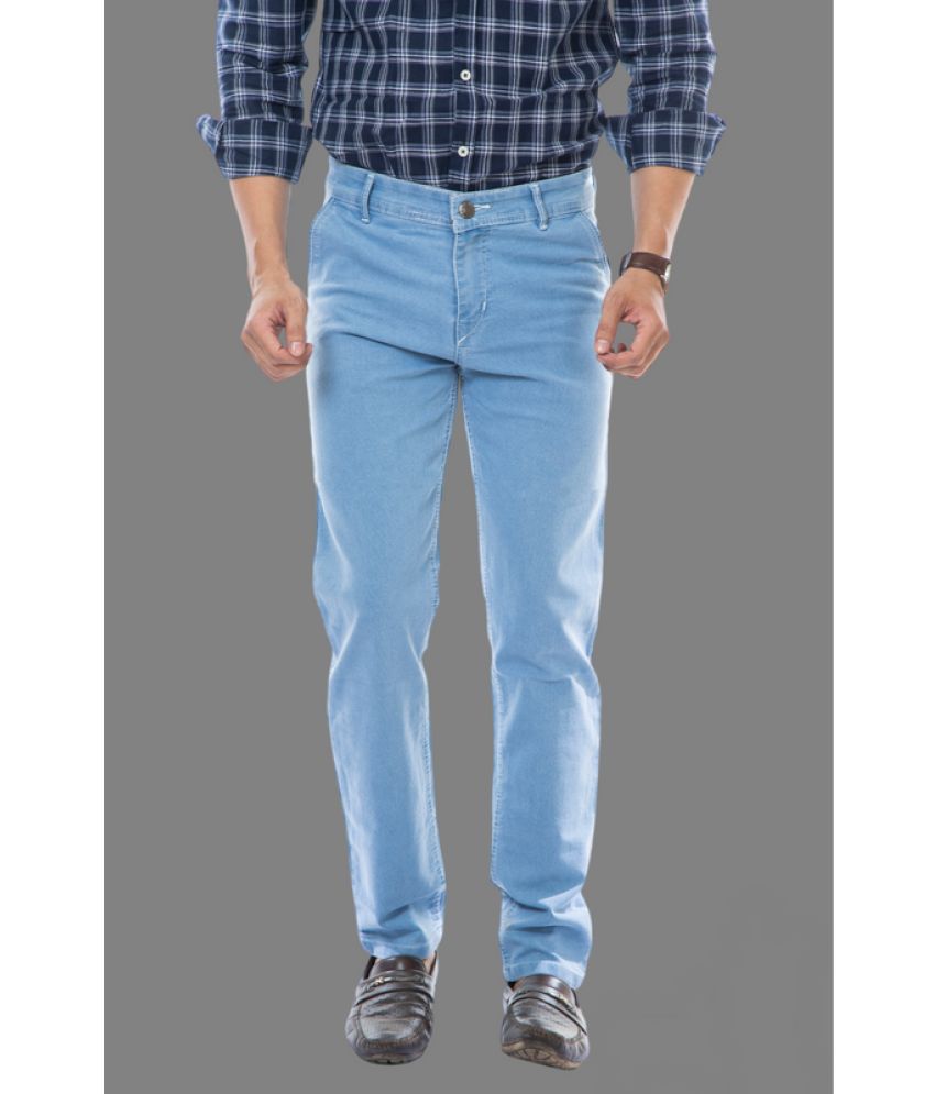     			MOUDLIN Slim Fit Basic Men's Jeans - Light Blue ( Pack of 1 )