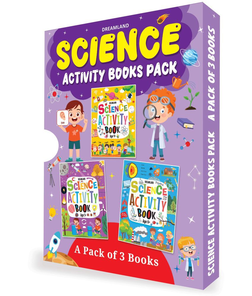     			Science Activity Books Pack- A Set of 3 Books - Activity Book for children