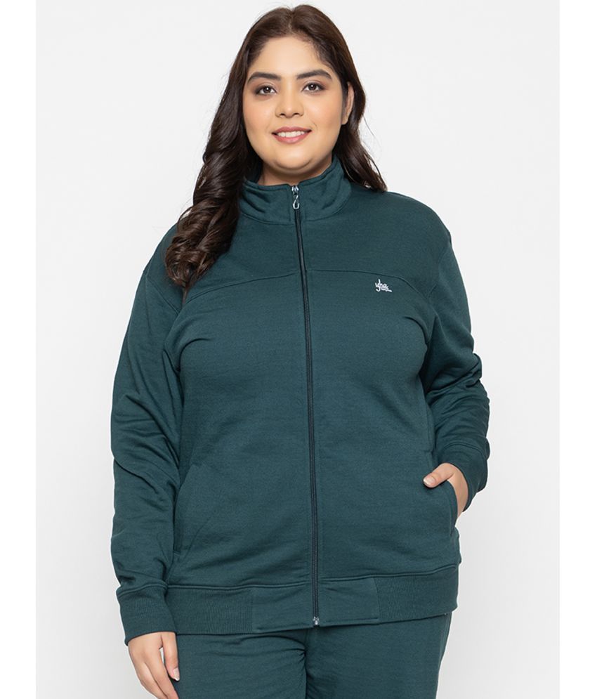     			YHA Fleece Women's Zippered Sweatshirt ( Green )