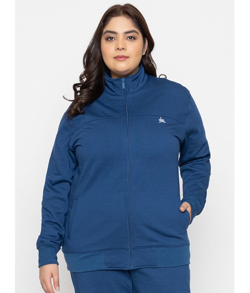     			YHA Fleece Women's Zippered Sweatshirt ( Blue )