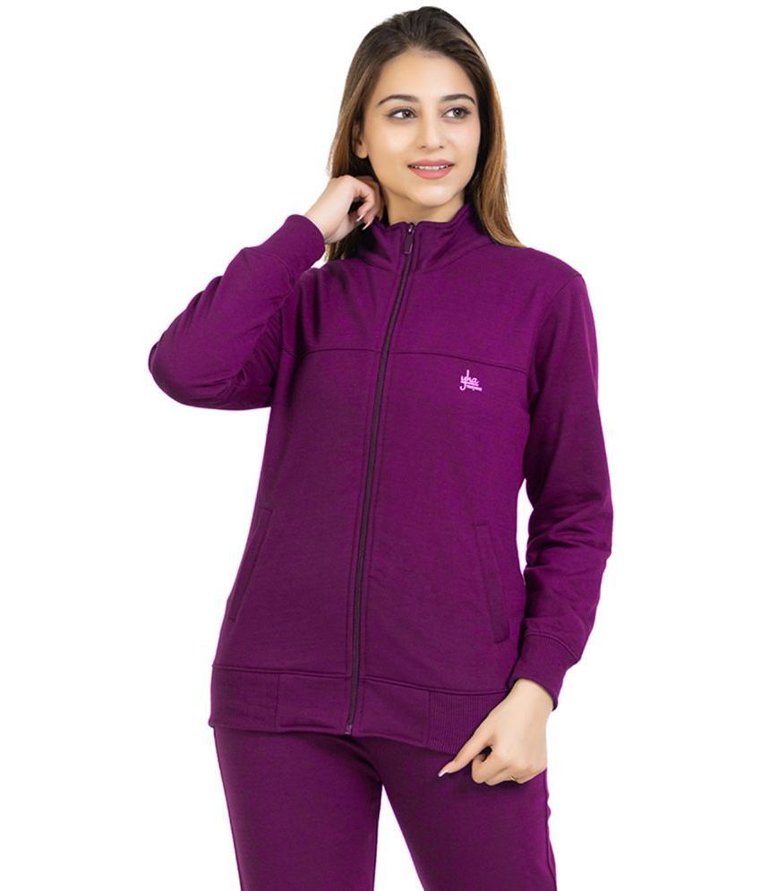     			YHA Fleece Women's Zippered Sweatshirt ( Purple )