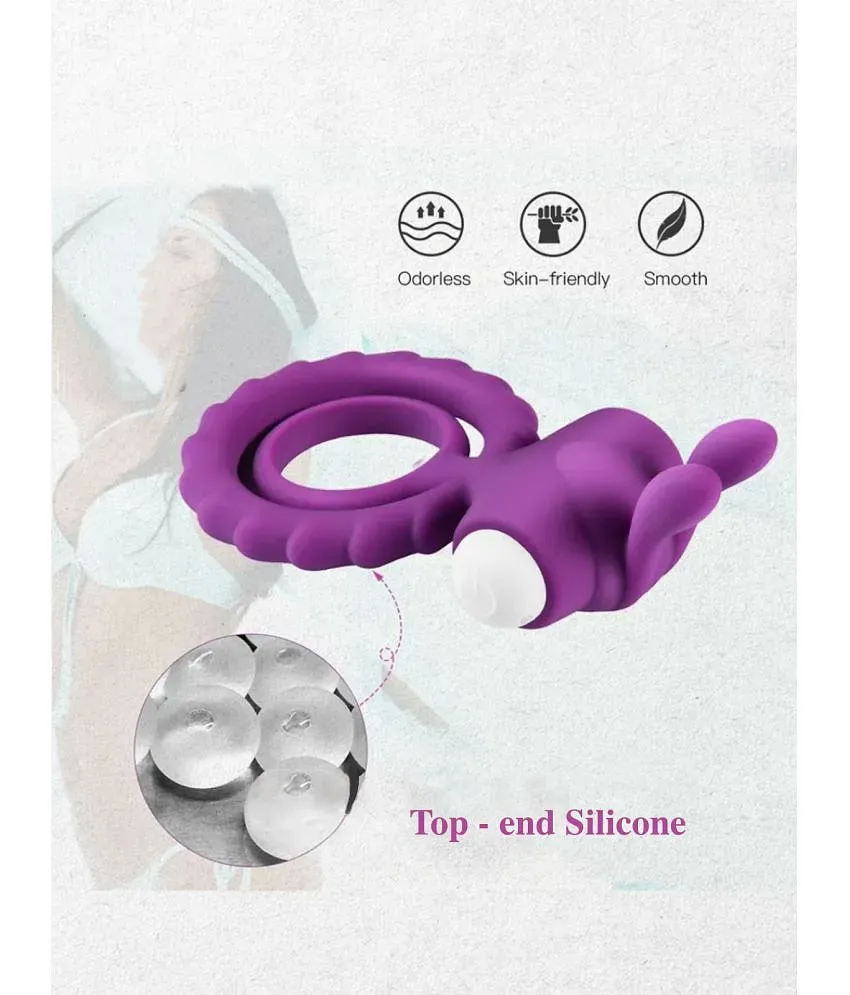 Double Grip Vibrating Silicon Cock Ring, Erection Ring For Men By Naughty  NIghts + Free Kaamraj Lubricant: Buy Double Grip Vibrating Silicon Cock Ring