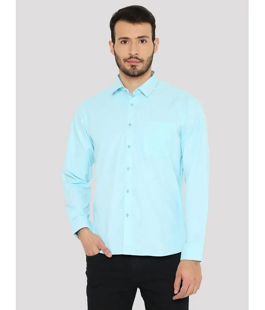 Maharaja Cotton Blend Slim Fit Solids Full Sleeves Men's Casual Shirt -  Light Blue ( Pack of 1 ) - Buy Maharaja Cotton Blend Slim Fit Solids Full  Sleeves Men's Casual Shirt 