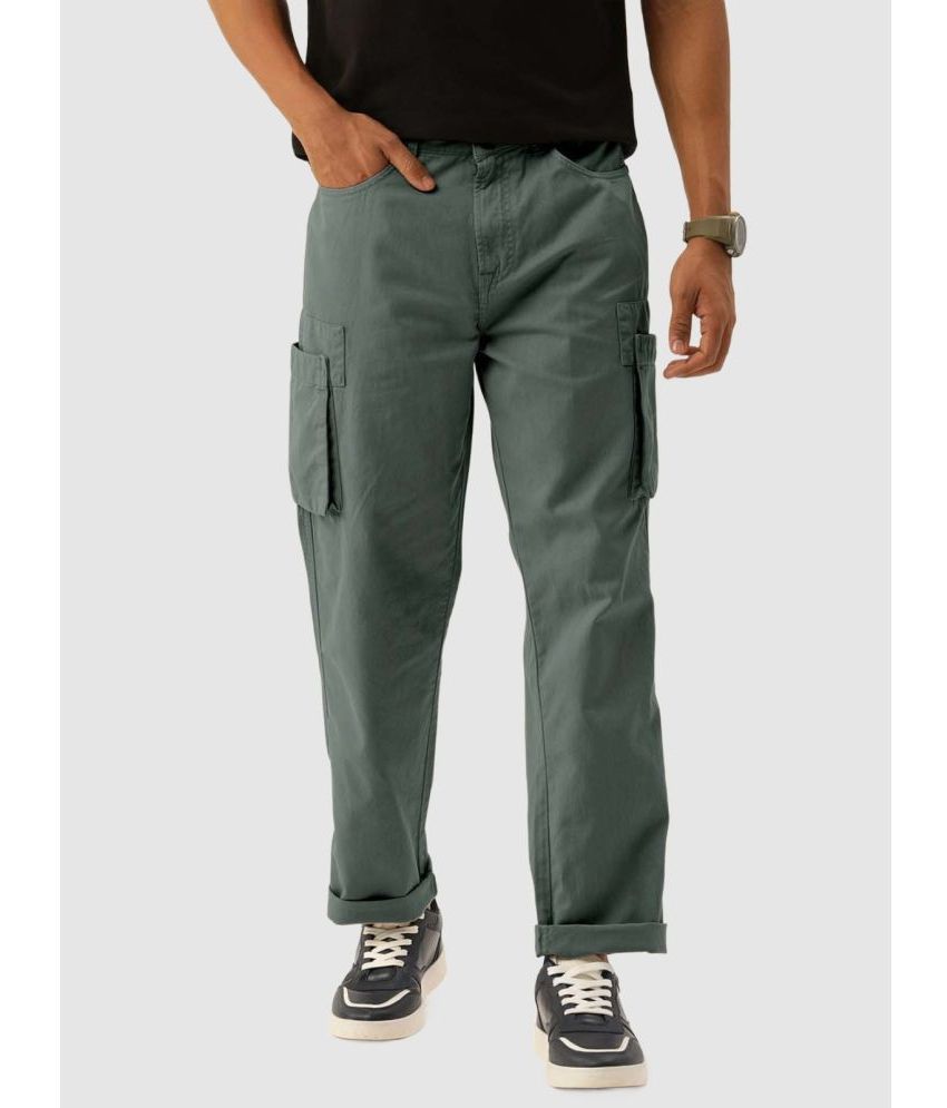     			Bene Kleed Loose Flat Men's Cargos - Light Green ( Pack of 1 )