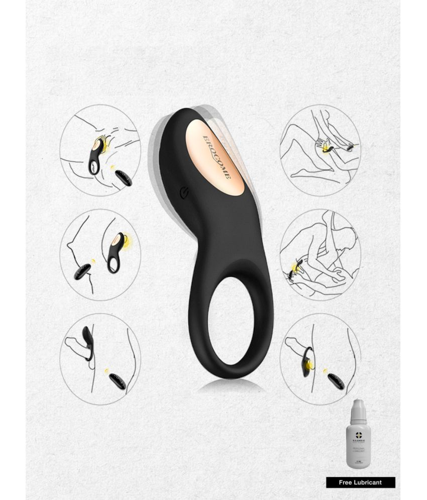     			Flexi Feel Skin Safe Wireless Remote Control Vibrating Cock Ring with Compact Design with 3.5 inch total Length