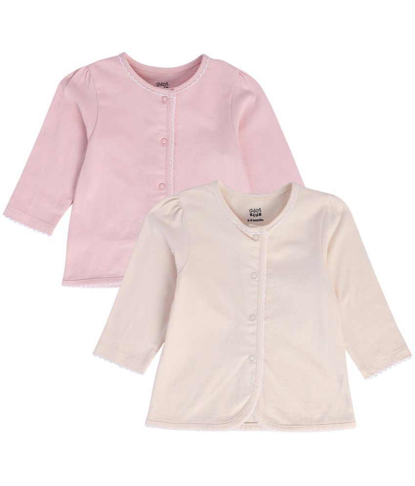     			MINI KLUB - Beige Baby Girl Top ( Pack of 2 )