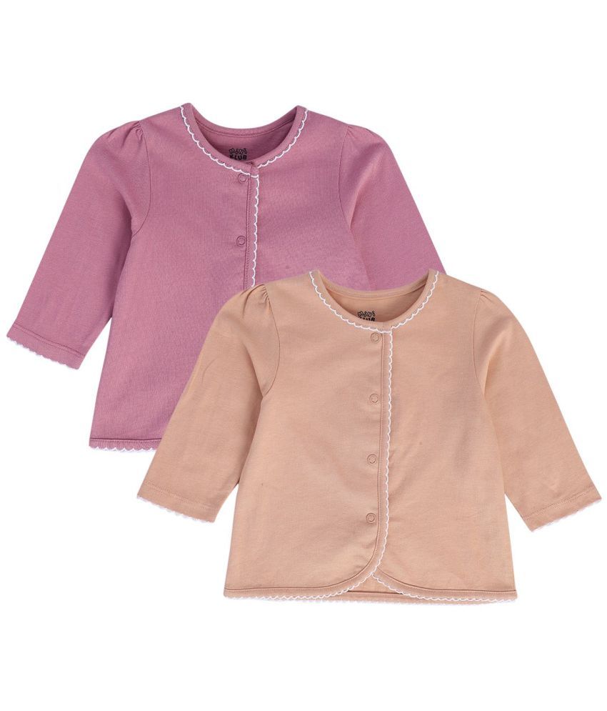     			MINI KLUB - Pink Baby Girl Top ( Pack of 2 )