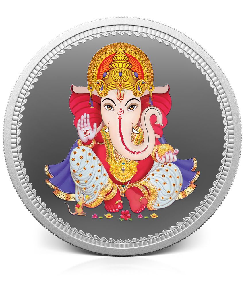     			MMTC-PAMP 999.9 Purity Ganesha 50 gm Silver Coin