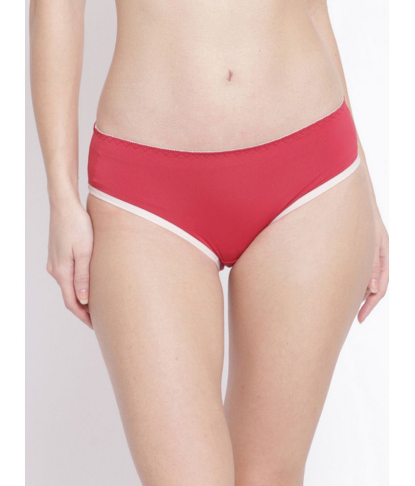     			PrettyCat - Red Polyester Solid Women's Bikini ( Pack of 1 )
