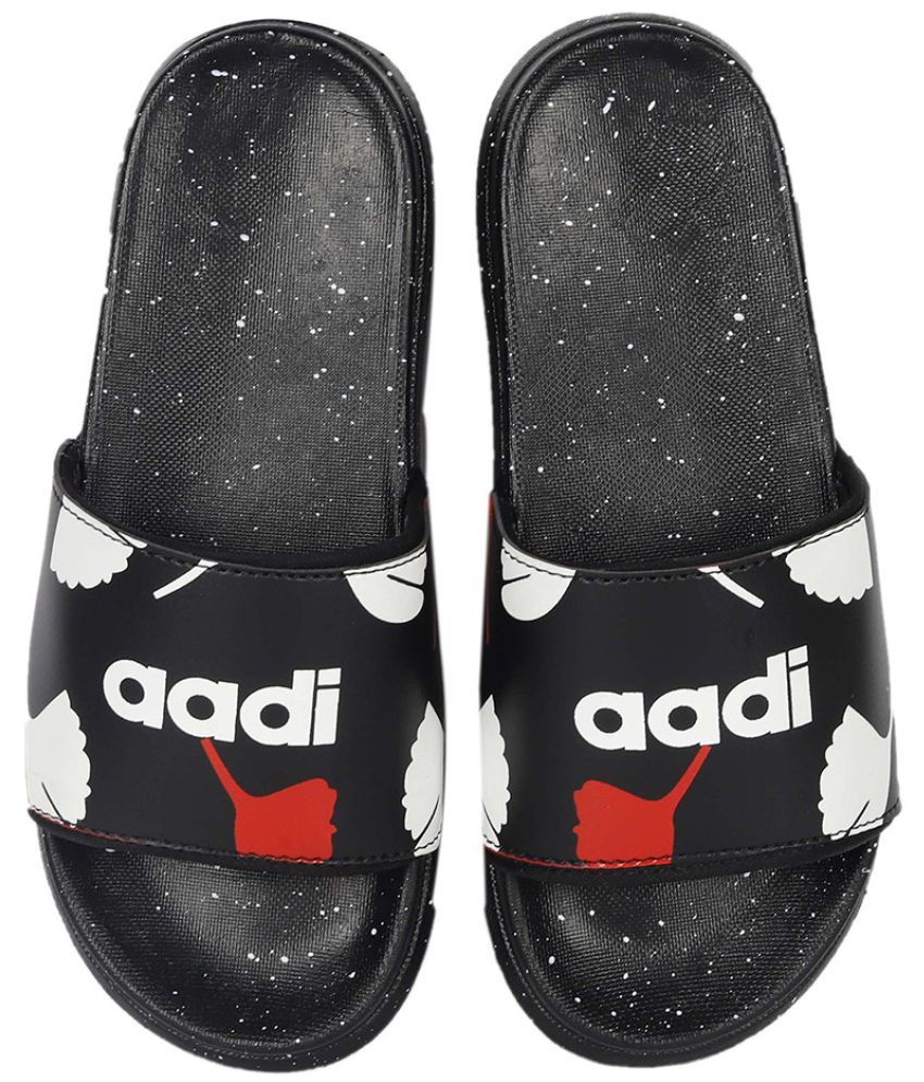     			Aadi - Black Men's Slide Flip Flop