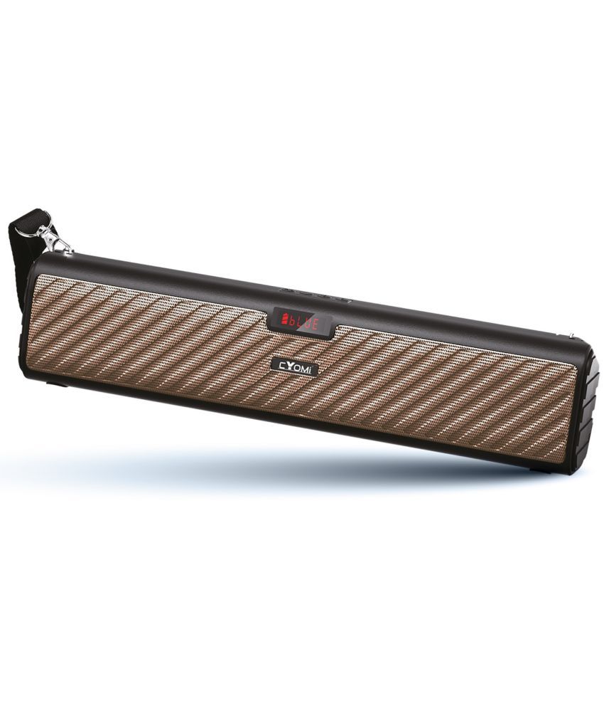     			CYOMI CY_767 10 W Bluetooth Speaker Bluetooth V 5.1 with USB,SD card Slot,Aux Playback Time 8 hrs Brown