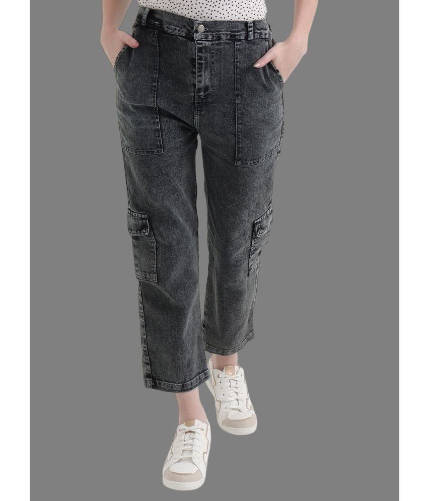     			DKGF Fashion - Grey Denim Straight Fit Women's Jeans ( Pack of 1 )