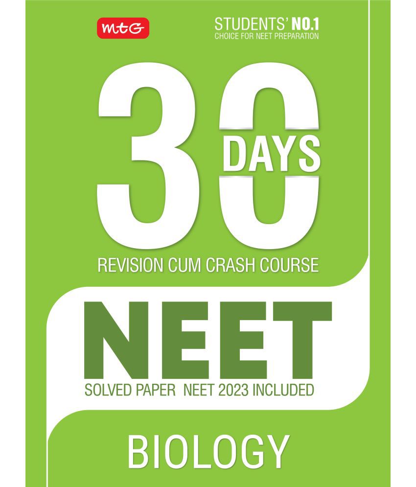     			MTG 30 Days Crash Course for NEET Biology - NEET Revision Cum-Crash Course As Per NCERT Rationalised Syllabus for NEET 2024 Exam