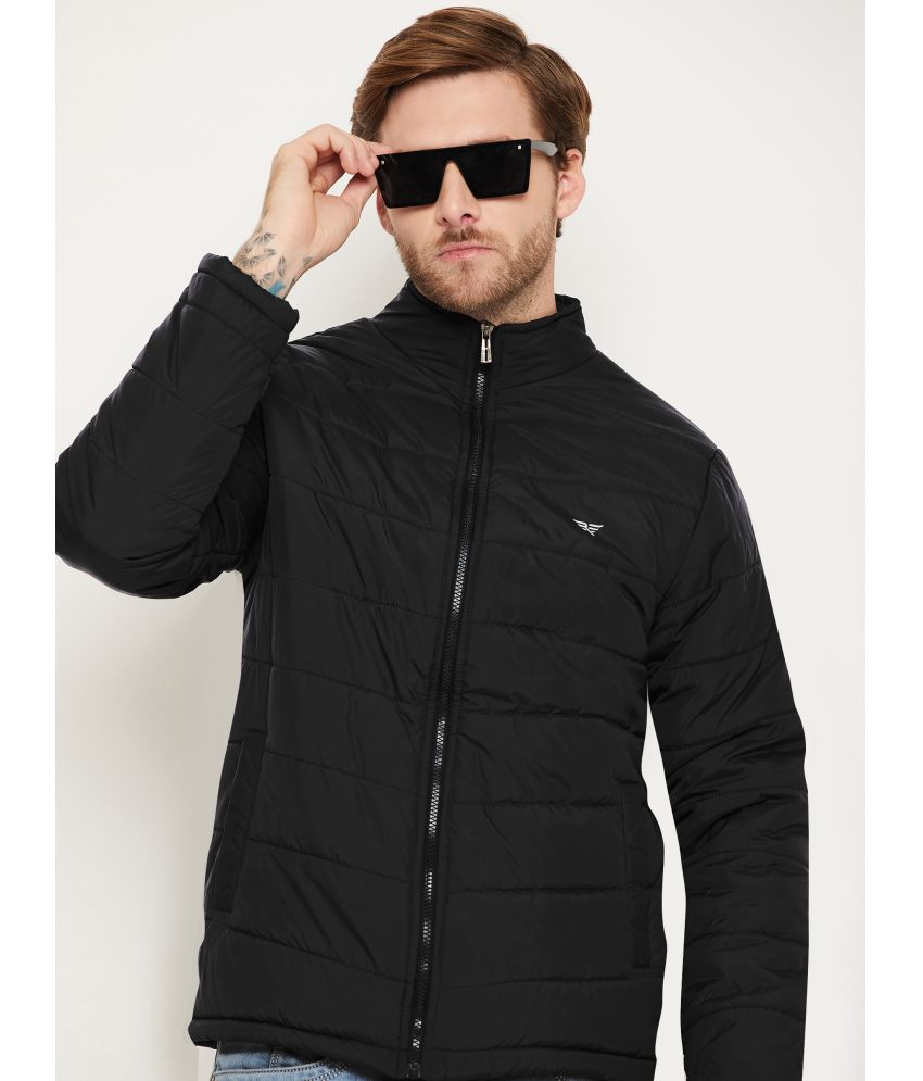     			Riss Polyester Men's Quilted & Bomber Jacket - Black ( Pack of 1 )