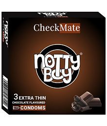NottyBoy Chocolate Flavoured Extra Thin Condom - 3 Units
