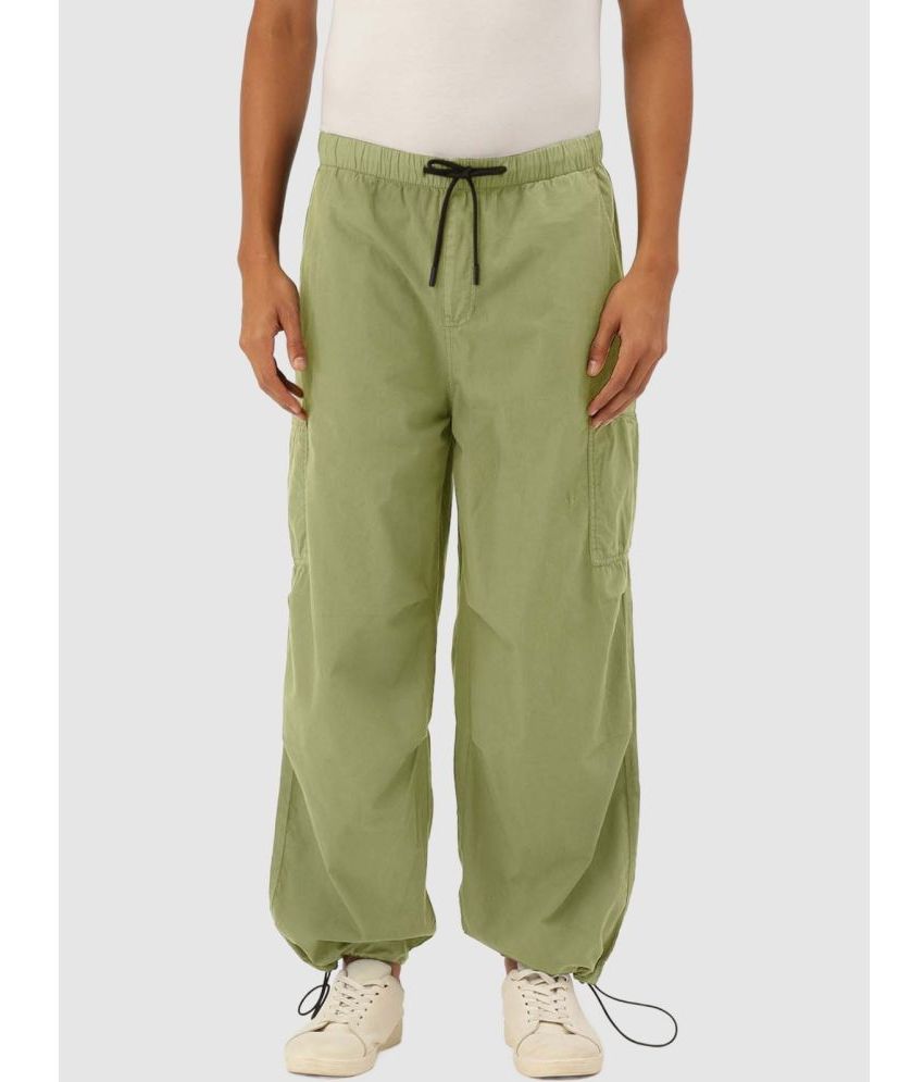     			Bene Kleed Loose Flat Men's Cargos - Green ( Pack of 1 )